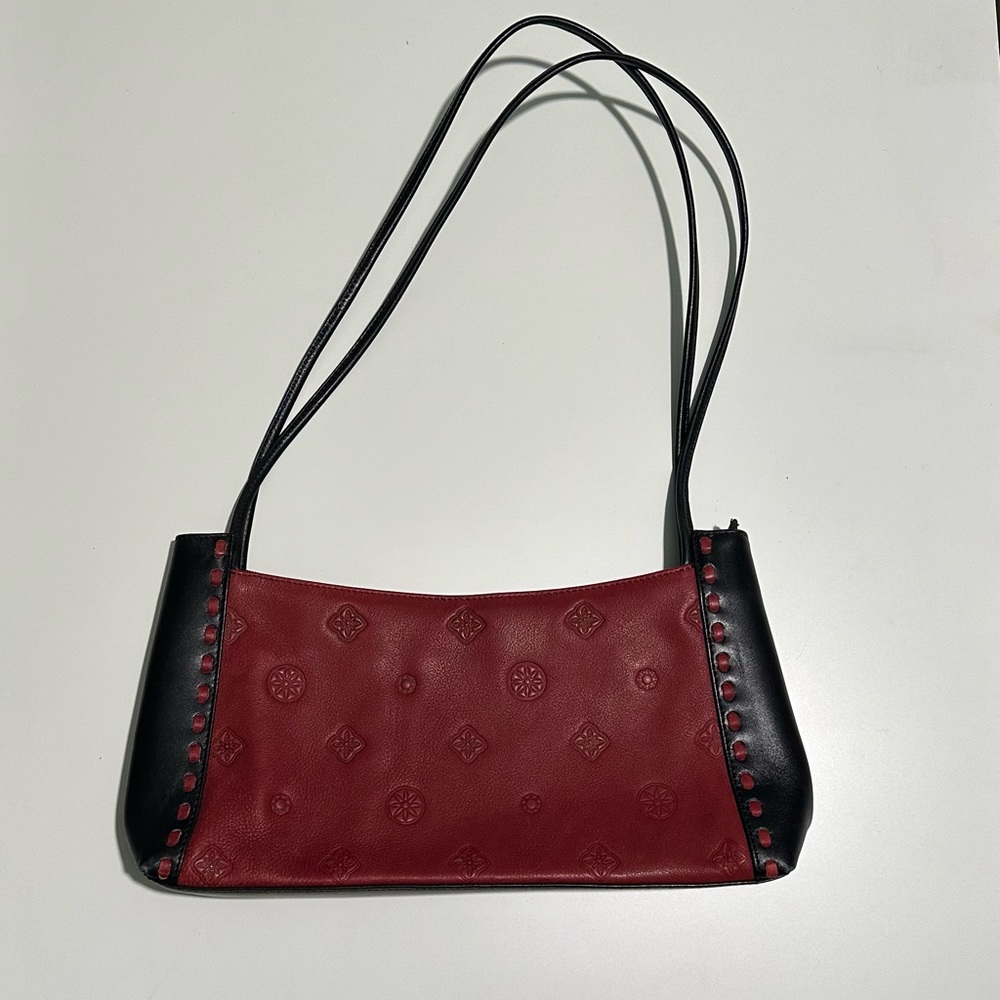 Kochi Red and Black Leather Bag/Purse